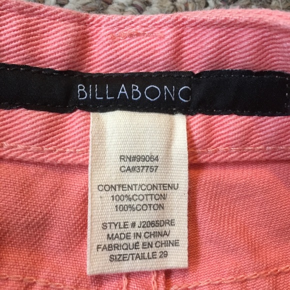 🔴 NWT Billabong Pink lace cut off Denim Shorts 29 - Picture 6 of 8